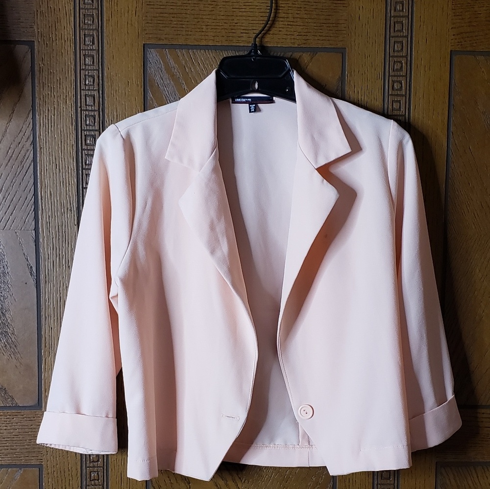 Love Culture Pink Short Blazer